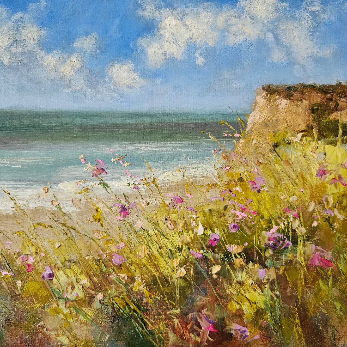 Wildflowers on the Clifftop - Limited Edition Giclée Print