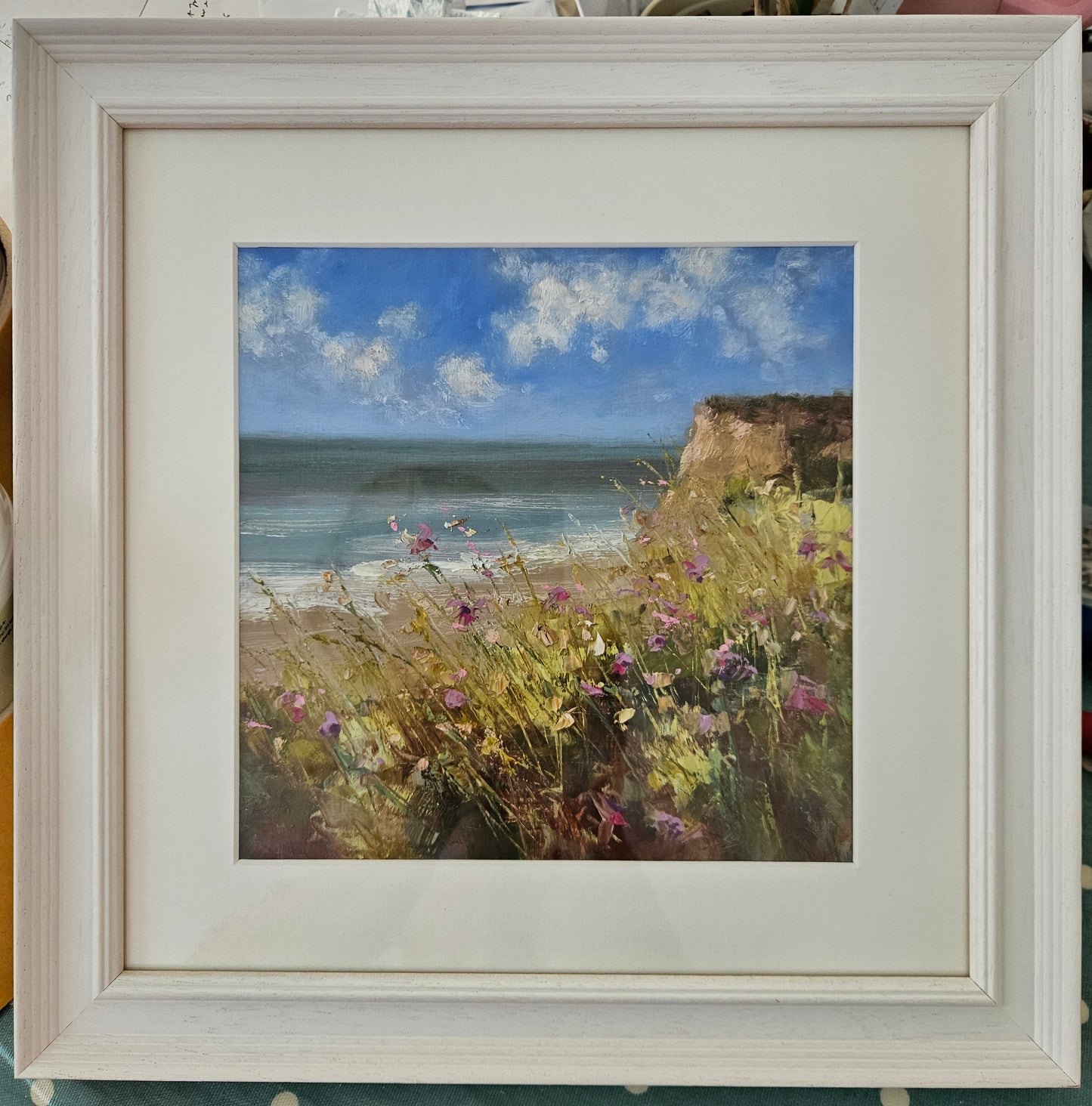 RESERVED FOR DEBBIE - Wildflowers on the Clifftop