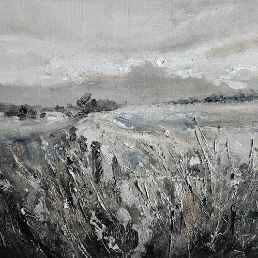 Fields I - Warm Grey Monochome Study