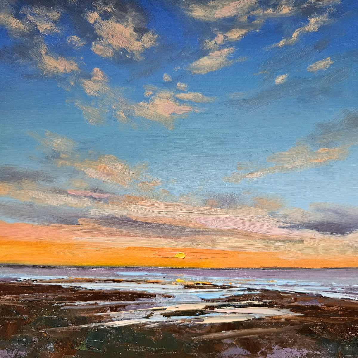 Softly Setting Sun - Available from The Point Contemporary, Cromer